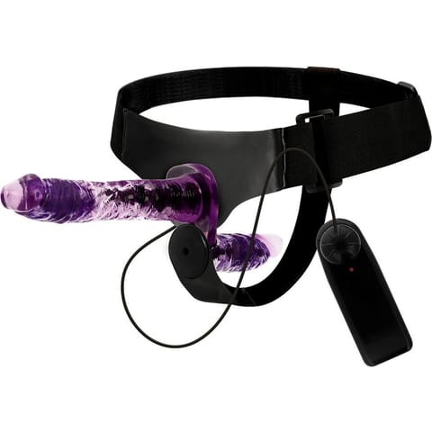 HARNESS ATTRACTION - RODNEY DOUBLE PENETRACI N VIBRATOR 18 CM -O- 3.5 CM w sklepie Wasserman.eu