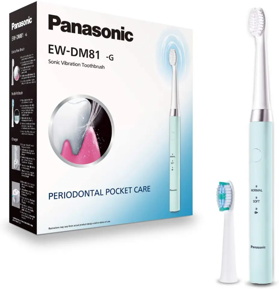 ⁨Panasonic | EW-DM81-G503 | Electric Toothbrush | Rechargeable | For adults | Number of brush heads included 2 | Number of teeth⁩ w sklepie Wasserman.eu