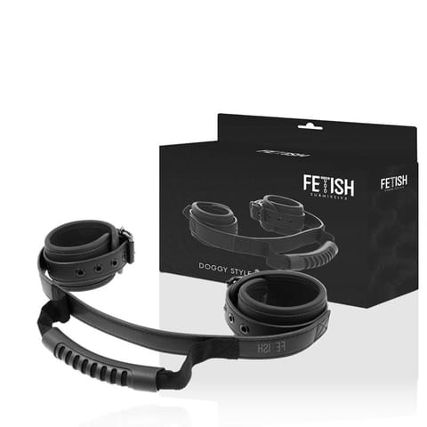 FETISH SUBMISSIVE - NOPRENE LINING HANDCUFFS WITH HANDLE w sklepie Wasserman.eu