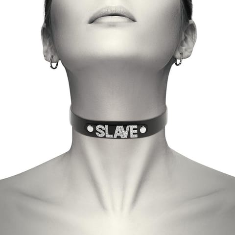 ⁨COQUETTE CHIC DESIRE - SLAVE VEGAN LEATHER CHOKER⁩ w sklepie Wasserman.eu