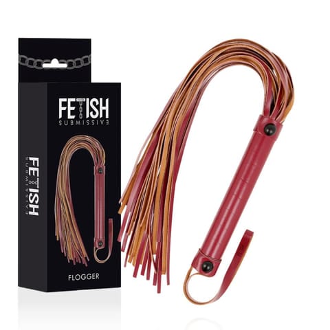 ⁨Fetish Submissive Dark Room bicz z wegańskiej skory 28cm czarny⁩ w sklepie Wasserman.eu