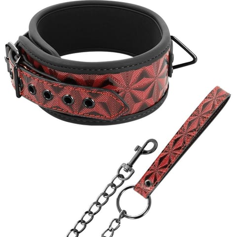 ⁨BEGME - RED EDITION PREMIUM VEGAN LEATHER COLLAR WITH NEOPRENE LINING⁩ w sklepie Wasserman.eu