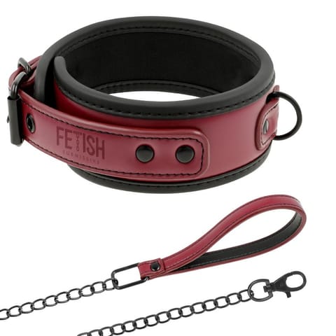 ⁨FETISH SUBMISSIVE DARK ROOM - NEOPRENE LINING CHAIN NECKLACE⁩ w sklepie Wasserman.eu