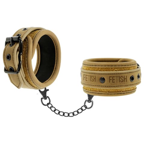 FETISH SUBMISSIVE ORIGEN - VEGAN LEATHER HANDCUFFS WITH NEOPRENE LINING w sklepie Wasserman.eu