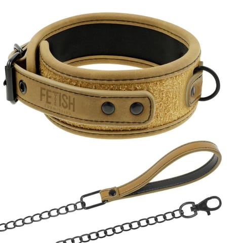 ⁨FETISH SUBMISSIVE ORIGEN - NEOPRENE LINED NECKLACE WITH CHAIN⁩ w sklepie Wasserman.eu