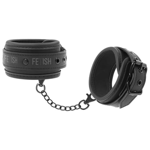 FETISH SUBMISSIVE - VEGAN LEATHER ANKLE CUFFS WITH NOPRENE LINING w sklepie Wasserman.eu
