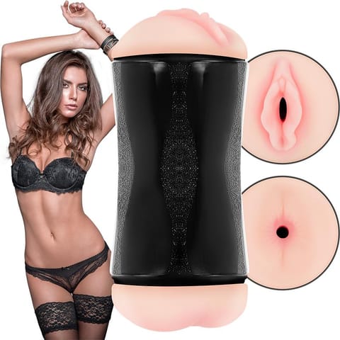 ⁨JAMYJOB - RANDY DOUBLE HOLE MASTURBATOR - VAGINA AND ANUS⁩ w sklepie Wasserman.eu