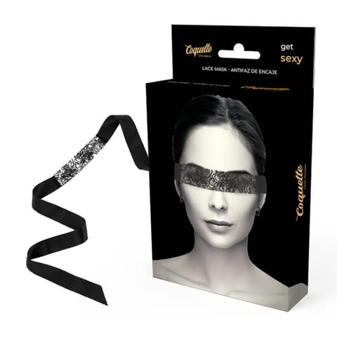 ⁨COQUETTE CHIC DESIRE - LACE MASK BLACK⁩ w sklepie Wasserman.eu