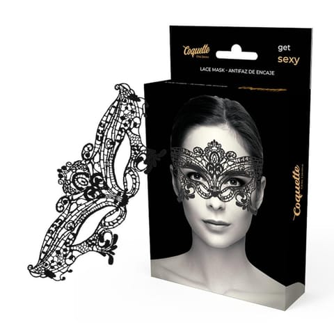 ⁨COQUETTE CHIC DESIRE - LACE MASK BLACK⁩ w sklepie Wasserman.eu