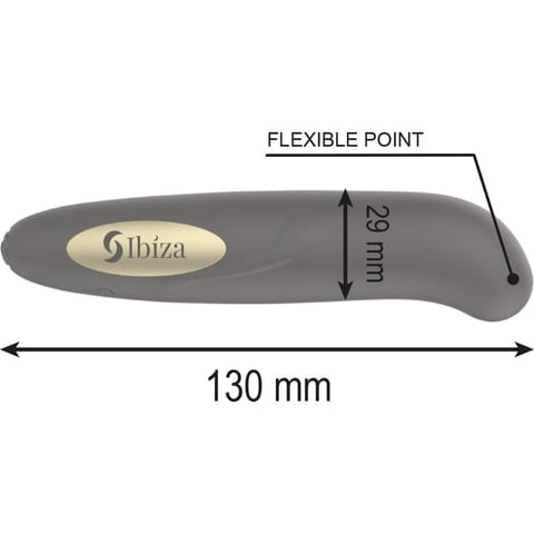 ⁨IBIZA - CLIT STIMULATOR USB CHARGER 10 VIBRATION MODES GOLDEN 13 X 2,9 CM⁩ w sklepie Wasserman.eu