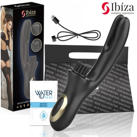 ⁨IBIZA - HI-TECH RABITT BRUSHING MULTI-CELL CLITORIAL AND DOUBLE WAVE VIBRATOR⁩ w sklepie Wasserman.eu