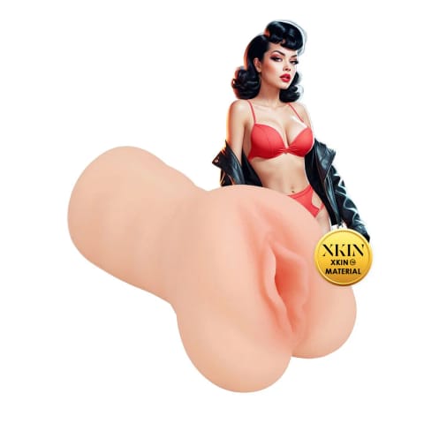 ⁨Pinup Dolls - Greaser Girl Misty Muffburner - TPE Medium Masturbator - 204g - Flesh⁩ w sklepie Wasserman.eu