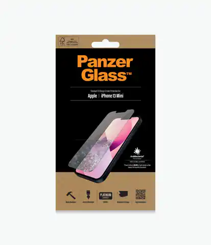 ⁨PanzerGlass Clear Screen Protector, Apple, iPhone 13 Mini, Tempered glass⁩ w sklepie Wasserman.eu