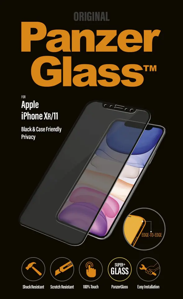 ⁨PanzerGlass E2E Super+ iPhone Xr/11 Privacy⁩ at Wasserman.eu