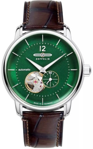 Zegarek Męski ZEPPELIN LZ120 Open Heart Automatic 8166-4 + BOX w sklepie Wasserman.eu