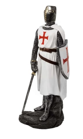 ⁨Rycerz Templariusz – Figurka dekoracyjna 30cm – MC-23077⁩ w sklepie Wasserman.eu