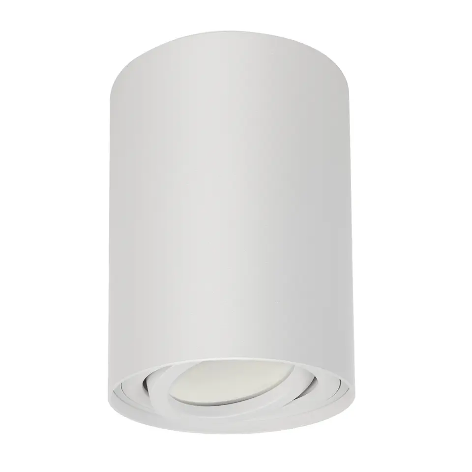 ⁨Maclean surface-mounted luminaire, spot, halogen, round, aluminum, GU10, 80x115mm, white, MCE422 W⁩ at Wasserman.eu