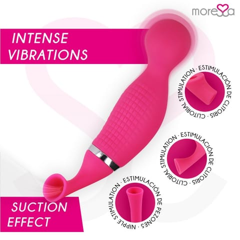⁨MORESSA - KIRK DUO SUCTION + MULTI-PERFORMANCE MASSAGER PREMIUM SILICONE RECHARGEABLE⁩ w sklepie Wasserman.eu
