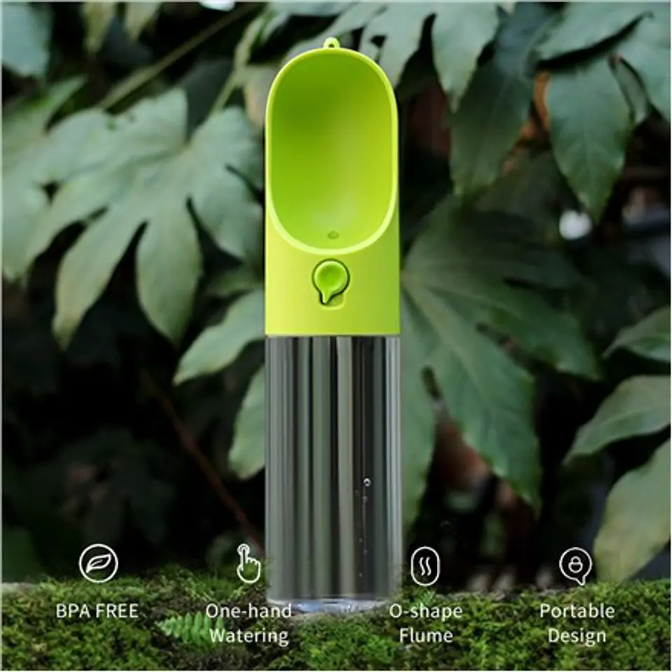 PETKIT Pet Bottle Eversweet Travel Pojemność 0,4 L, Materiał BioCleanAct i Tritan (BPA Free), Green w sklepie Wasserman.eu