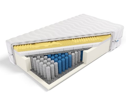 ⁨Frankhauer Materac pocket memory z lateksem Hades (pokrowiec SilverActive, rozmiar 80 x 200)⁩ w sklepie Wasserman.eu