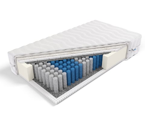 ⁨Frankhauer Materac pocket z lateksem i owczą wełną Euros (pokrowiec Dormia, rozmiar 90 x 200)⁩ w sklepie Wasserman.eu