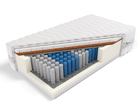⁨Frankhauer Materac pocket z kokosem i lateksem Nemezis Plus (pokrowiec SilverActive, rozmiar 120 x 200)⁩ w sklepie Wasserman.eu
