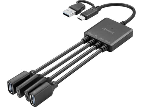 ⁨Sandberg USB-C/A to 2A+2C Splitter⁩ w sklepie Wasserman.eu