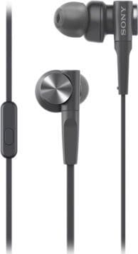 ⁨Słuchawki przewodowe douszne Jack 3,5 mm Sony MDR-XB55APB czarne⁩ w sklepie Wasserman.eu
