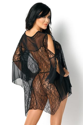 Sissy Peniuar and Thongs (Black, Size S/M) at Wasserman.eu