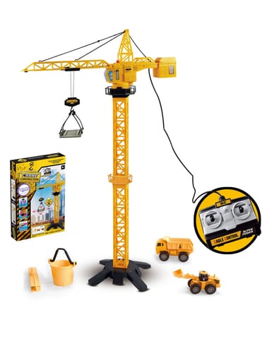 ⁨WOOPIE Dźwig Żuraw Zdalnie Sterowany 103 cm R/C Ciężarówka Koparka  + 4 Akc.⁩ w sklepie Wasserman.eu