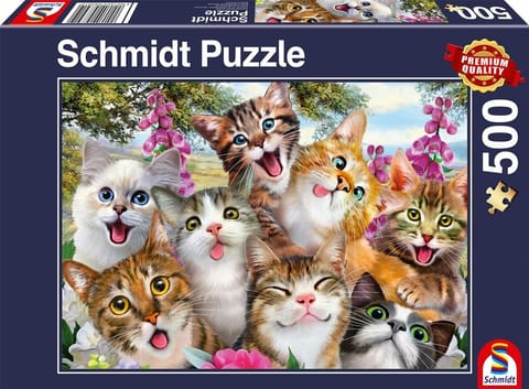 ⁨Puzzle PQ 500 Koty robią selfie G3⁩ w sklepie Wasserman.eu