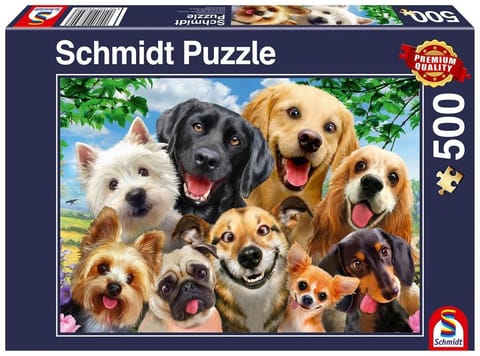 ⁨Puzzle PQ 500 Psy robią selfie G3⁩ w sklepie Wasserman.eu