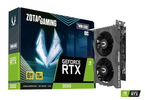 Karta graficzna ZOTAC GeForce RTX 3050 6 GB GDDR6 Twin Edge OC (ZT-A30510H-10L) w sklepie Wasserman.eu