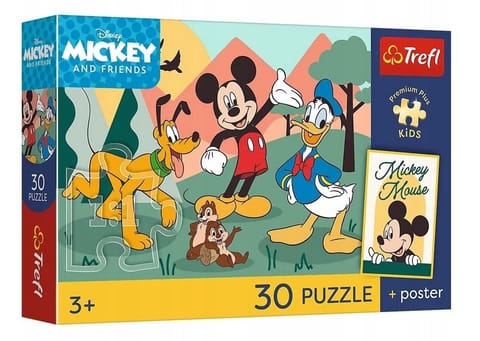 ⁨Puzzle 30 Bajkowe chwile + unikalny plakat TREFL⁩ w sklepie Wasserman.eu