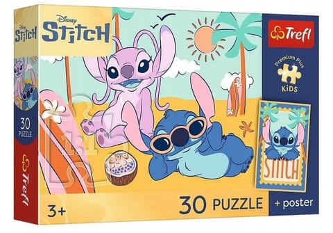 ⁨Puzzle 30 Lilo&Stitch Uśmiech Stitcha TREFL⁩ w sklepie Wasserman.eu