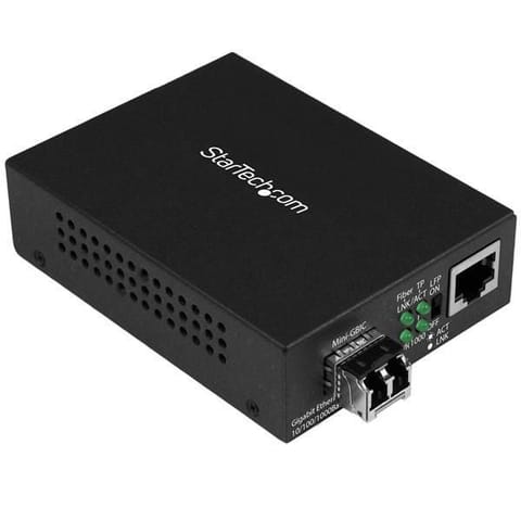 StarTech.com Gigabit Ethernet Fiber Media Converter - Compact - 850nm MM LC - 550m at Wasserman.eu