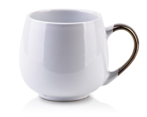 ⁨CAL WHITE Mug 390ml 12x8xh9cm⁩ at Wasserman.eu