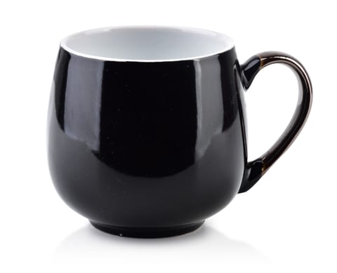 ⁨CAL BLACK Mug 390ml 12x8xh9cm⁩ at Wasserman.eu