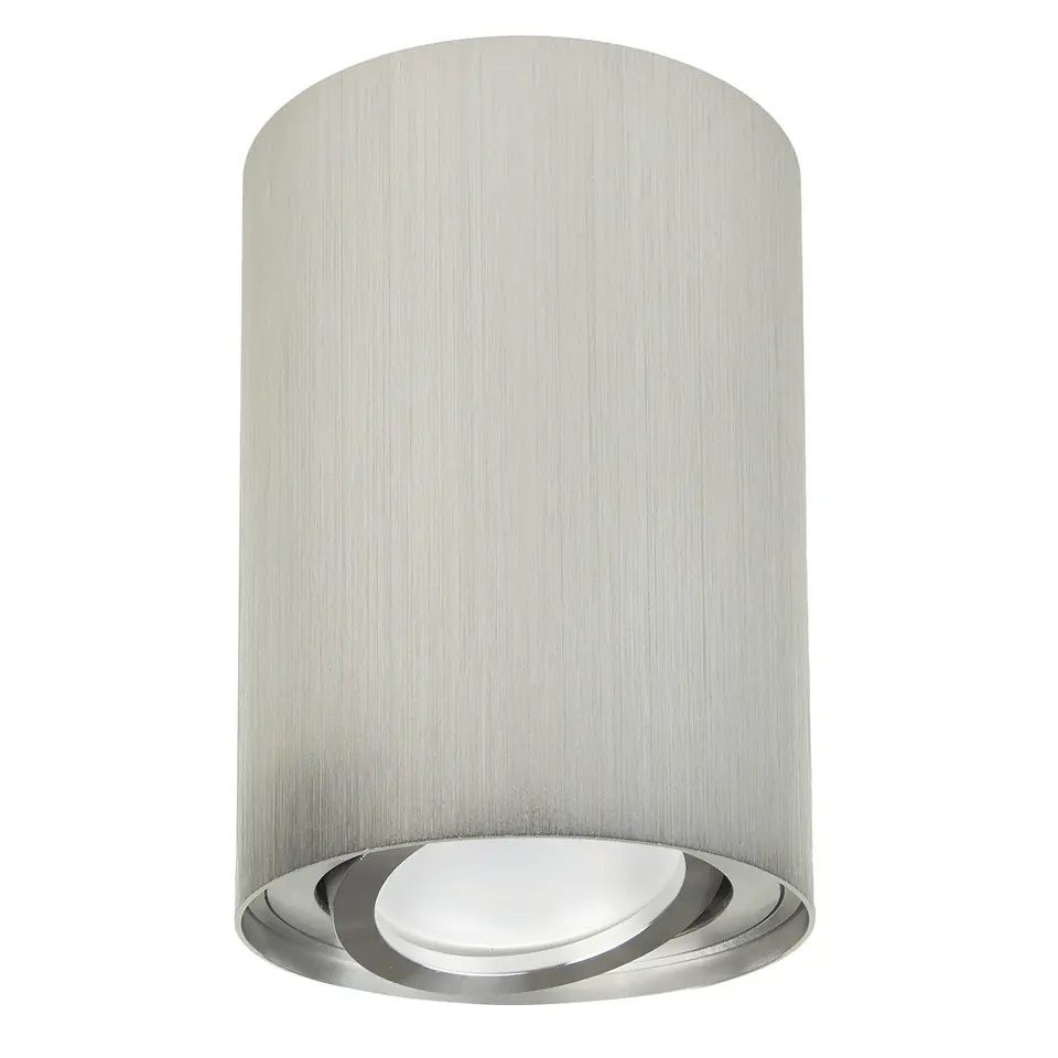 ⁨Maclean luminaire, Point, Surface-mounted, Halogen, Round, Aluminium, GU10, 80x115mm, Brushed colour matt chrome, MCE422 C/⁩ at Wasserman.eu