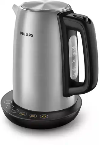 ⁨Philips Avance Collection HD9359/90 electric kettle 1.7 L 2200 W Black, Metallic⁩ at Wasserman.eu