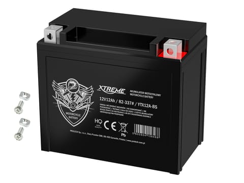 ⁨Akumulator motocyklowy 12V 12Ah XTREME prawy+⁩ w sklepie Wasserman.eu