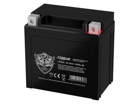⁨Akumulator motocyklowy 12V 5Ah XTREME prawy+⁩ w sklepie Wasserman.eu