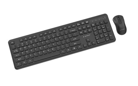 ⁨Zestaw bezprzewodowy klawiatura i mysz Gembird KBS-WPS-01 czarny⁩ w sklepie Wasserman.eu