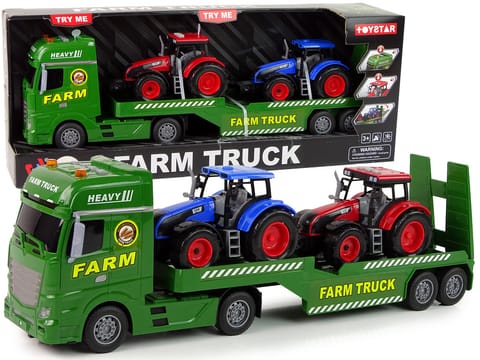 Zestaw Farma Laweta Ciężarówka Traktor Dźwięk Światła 3 El. w sklepie Wasserman.eu
