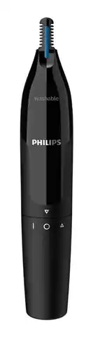 ⁨Trymer do nosa i uszu Philips NT1650/16 Wet & Dry, czarny, bezprzewodowy⁩ w sklepie Wasserman.eu