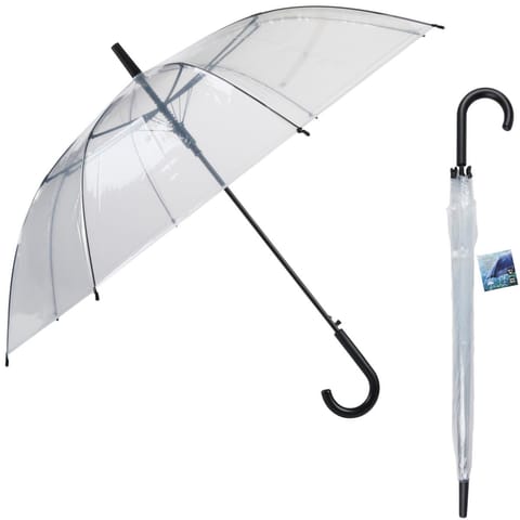 PARASOL TRANSPARENTNY 100CM PÓŁAUTOMAT w sklepie Wasserman.eu