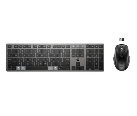 ⁨HP 720 Zestaw klawiatur bezprzewodowa CZ, czarna z myszą optyczną bezprzewodową, klasyczna, nano odbiornik USB rodzaj 2.4 [GHz]⁩ w sklepie Wasserman.eu