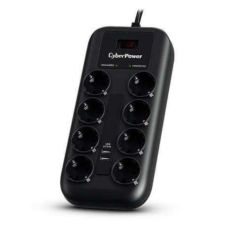 ⁨CyberPower Surge Protector Black 8 Ac⁩ w sklepie Wasserman.eu