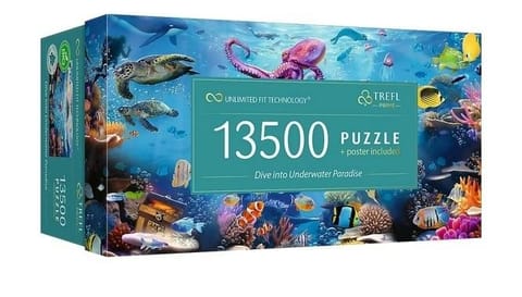 ⁨Puzzle Prime 13500 el Dive into Underwater Paradise 81027 TREFL⁩ at Wasserman.eu