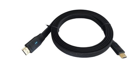 ⁨HDMI Cable v 2.1 flat black 2m⁩ at Wasserman.eu
